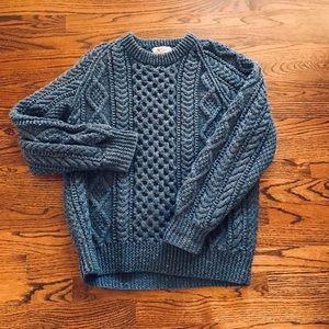 Irish Aran wool sweater - a cold weather classic!